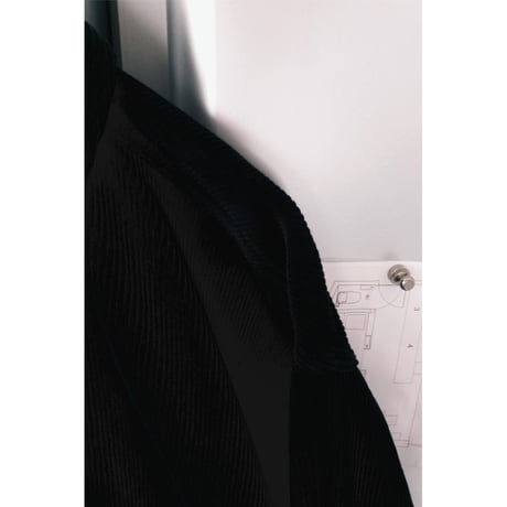 YOKO SAKAMOTO / WORK BLOUSE (CORDUROY) *BLACK