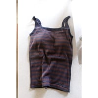 MY___ / miller x MY CAMISOLE *NAVY BROWN BORDER