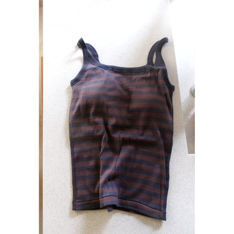 MY___ / miller x MY CAMISOLE *NAVY BROWN BORDER