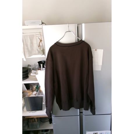 OLD FOLK HOUSE / Plain Sweatshirt *Dark brown