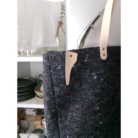 YUTASETOGAWA / ATELIER BAG - with vegetable tanned leather *GRAY