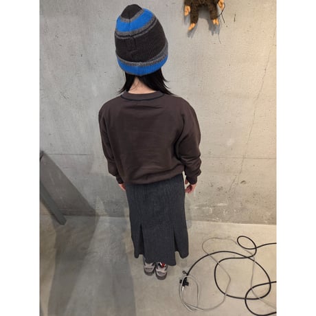 OLD FOLK HOUSE(Ladies) / Plain Sweatshirt *Dark brown