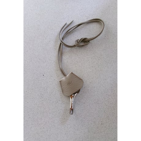 Rich I / Leather Cord Crochet *Gray
