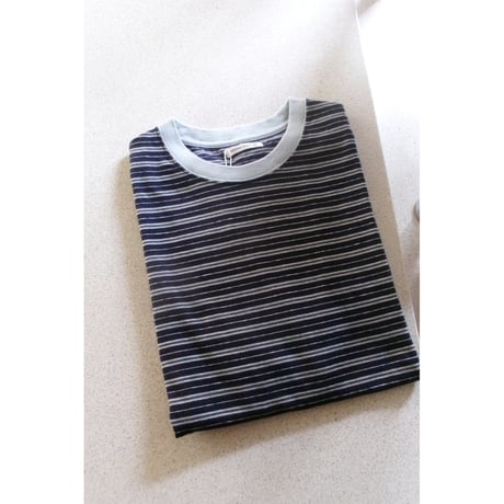UNIVERSAL PRODUCTS / ORIGINAL BORDER S/S T-SHIRTS *NAVY