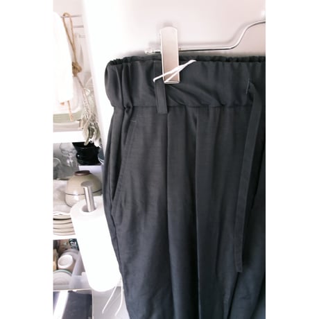 Blanc YM / Cupro Nylon Browsing Pants  *GRAY