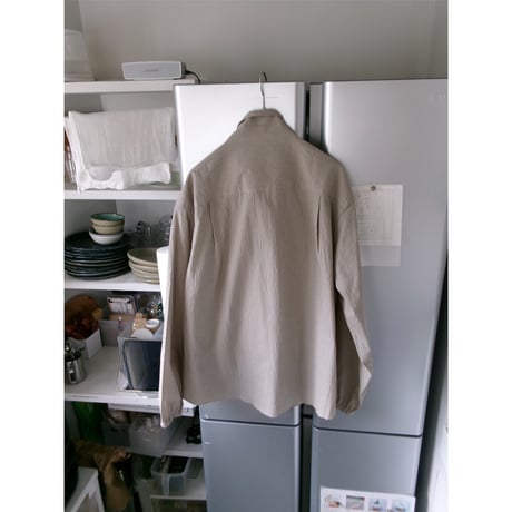 UNIVERSAL PRODUCTS / PULLOVER CHECK SHIRTS *BEIGE