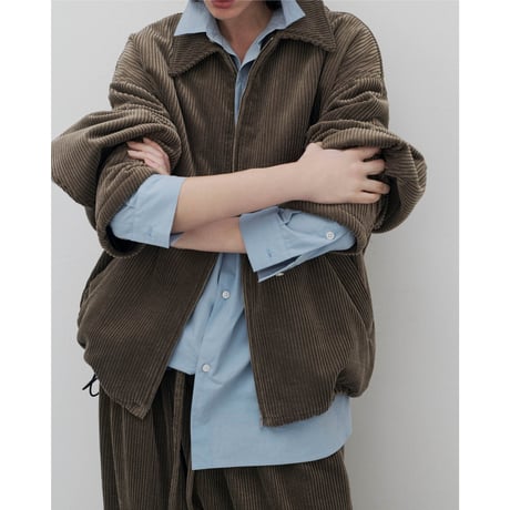 Blanc YM / Broad Cotton Wide Shirts *Sax Blue