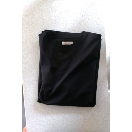 FUJI / SUPIMA COTTON S/S T-SHIRT*BLACK