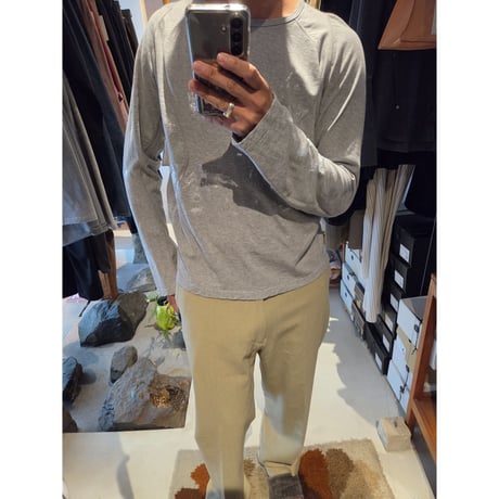 FUJI / COTTON SILK PATCH POCKET PANTS *OLIVE