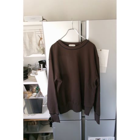 OLD FOLK HOUSE / Plain Sweatshirt *Dark brown