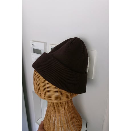 YOKO SAKAMOTO / KNIT BIG WATCH CAP (COTTON×CASHMERE) *BROWN