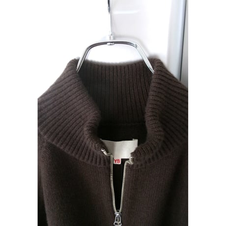 YOKO SAKAMOTO / DRIVERS KNIT(WOOL×CASHMERE×SILK) *BROWN