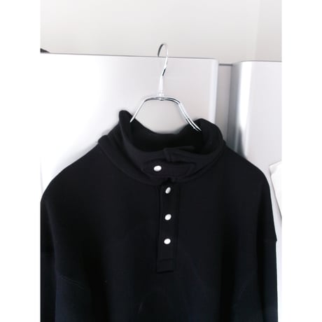 OLD FOLK HOUSE / Half-Snap Sweatshirt *Black
