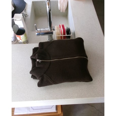 YOKO SAKAMOTO / DRIVERS KNIT(WOOL×CASHMERE×SILK) *BROWN