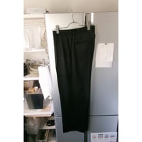 FUJI / WOOL TWO TUCK SLACKS *BLACK