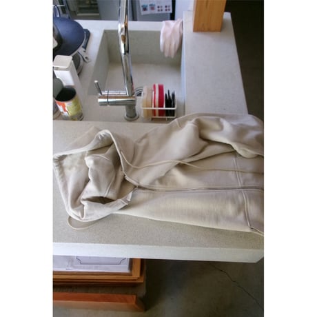 FUJI / COTTON ZIP UP HOODIE *IVORY
