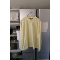 EVCON/ SHEER HENRYNECK L/S TEE *L.YELLOW