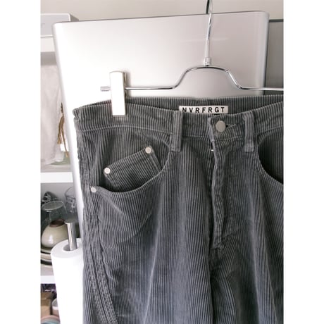 NVRFRGT / 3D TWISTED WIDE LEG 5P PANTS *COLD GREIGE