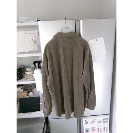 Blanc YM / Corduroy Skipper Shirts *Beige