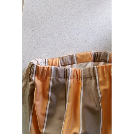 TOZAOU for AVET / mimi Float Shorts *C(ライトブラウン×オレンジ ストライプ)