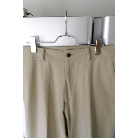 FUJI / COTTON SILK PATCH POCKET PANTS *OLIVE