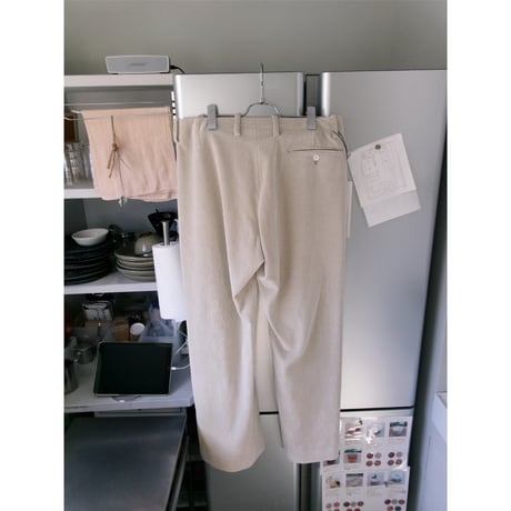 OLD FOLK HOUSE / Cotton & Rayon Corduroy Pants *Off-White