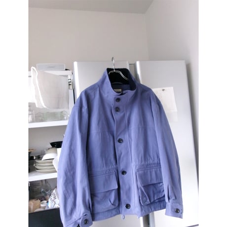 FUJI / STANDCOLLAR COTTON JACKET *BLUE