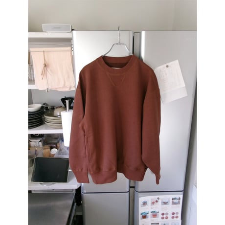 NO ROLL / C&C CREW SWEAT *BROWN RED