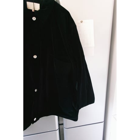 YOKO SAKAMOTO / WORK BLOUSE (CORDUROY) *BLACK