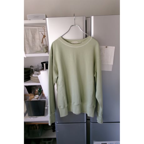 OLD FOLK HOUSE / Plain Sweatshirt *Sage green