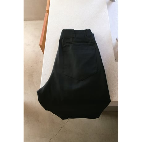 ABELIA EDWARD GOUCHA / BASEBALL SLACKS(POLYESTER WOOL) *BLACK STRIPED