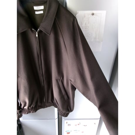 FUJI / WOOL RAGLAN BLOUSON *BROWN