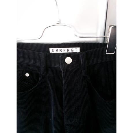 NVRFRGT / 3D TWISTED WIDE LEG 5P PANTS *BLACK