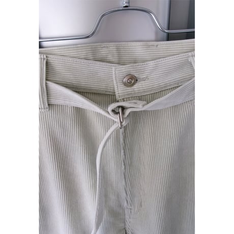 YOKO SAKAMOTO / BELTED TROUSERS(CORDUROY) *IVORY