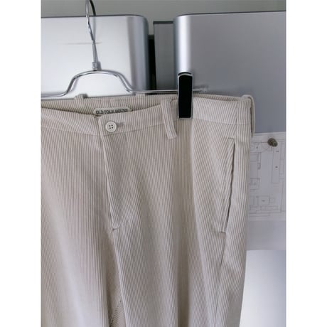 OLD FOLK HOUSE / Cotton & Rayon Corduroy Pants *Off-White