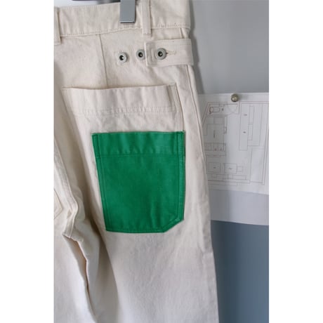 ISSUETHINGS / TYPE121 (COLORED POCKET) *NATURAL WHITE & GREEN