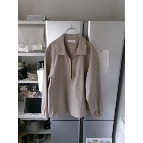 UNIVERSAL PRODUCTS / PULLOVER CHECK SHIRTS *BEIGE