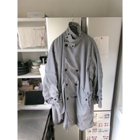 ISSUETHINGS / TYPE124 (GINGHAM WOOL) *WHITE & NAVY BLUE