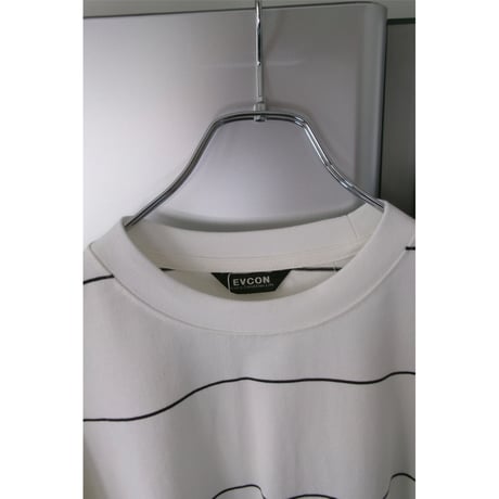 EVCON / BORDER WIDE L/S TEE *WHITE