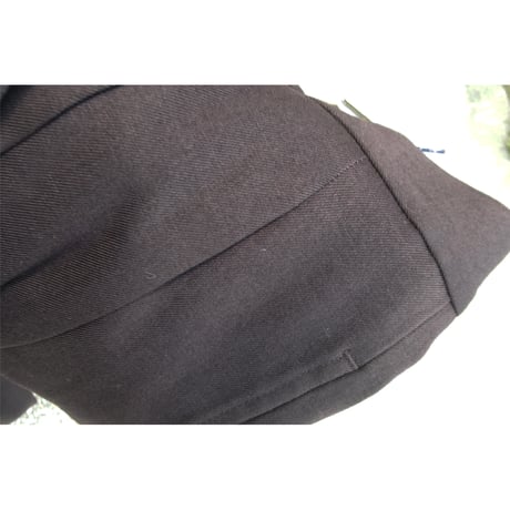 YOKO SAKAMOTO / DOUBLE PLEATED TROUSERS(POLYESTER) *BROWN