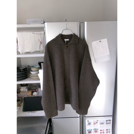 Blanc YM/ Kid Mohair Knit Shirts *Brown