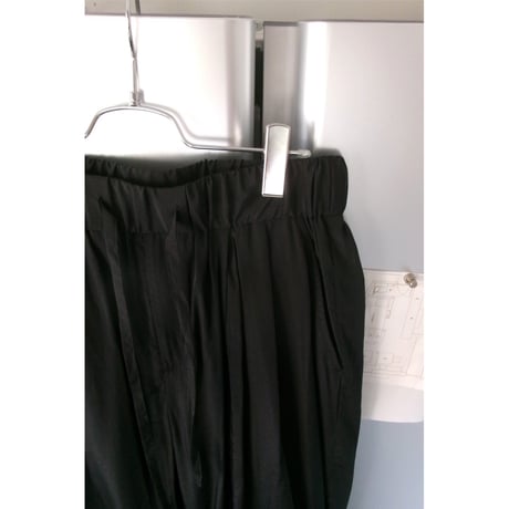 Blanc YM / Cupro Nylon Browsing Pants  *BLACK