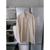 YUTASETOGAWA / COMFORT SHIRT - LENO *BEIGE