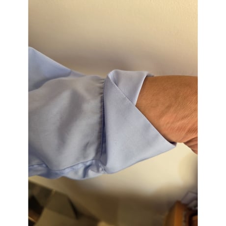 Blanc YM / Broad Cotton Wide Shirts *Sax Blue