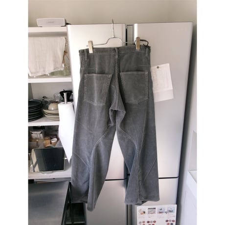 NVRFRGT / 3D TWISTED WIDE LEG 5P PANTS *COLD GREIGE