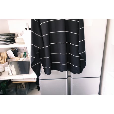 EVCON / BORDER WIDE L/S TEE *BLACK