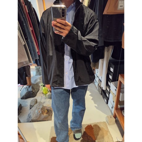 Blanc YM / Cupro Nylon Track JKT *BLACK