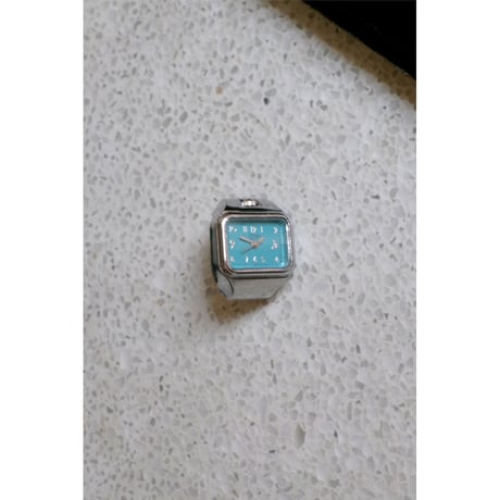 HIDAKA / E/W Ring Watch *Silver/T-Blue