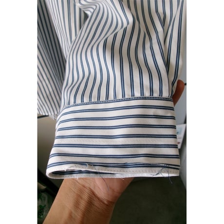 ISSUETHINGS / TYPE127（STRIPED)*WHITE & NAVY BLUE
