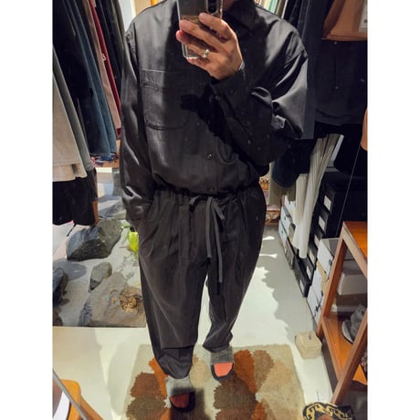 YOKO SAKAMOTO / JUMP SUIT (COTTON,CUPRO) *BROWN